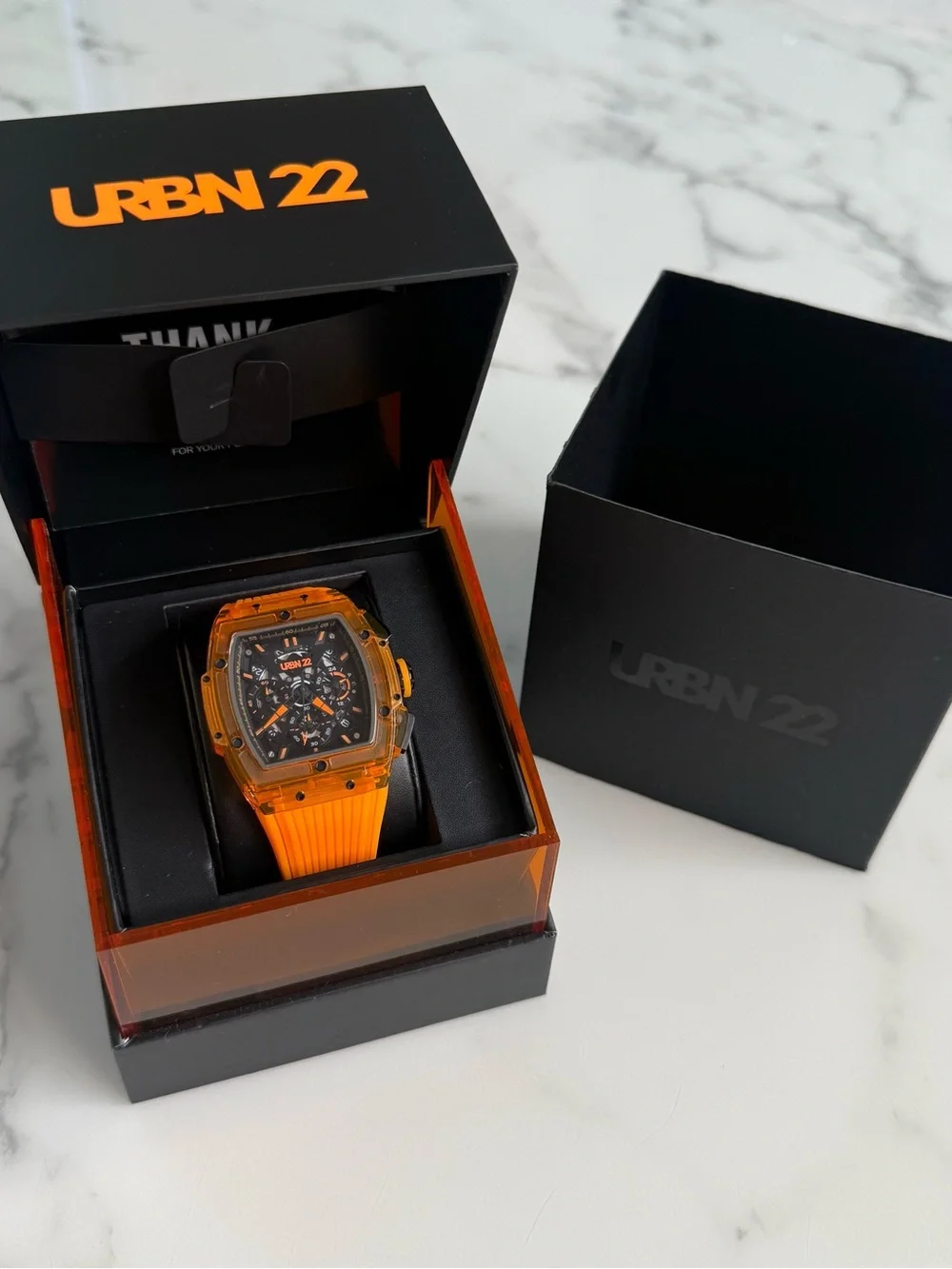 URBN 22 Nitro Blazing Orange Chronograph Watch